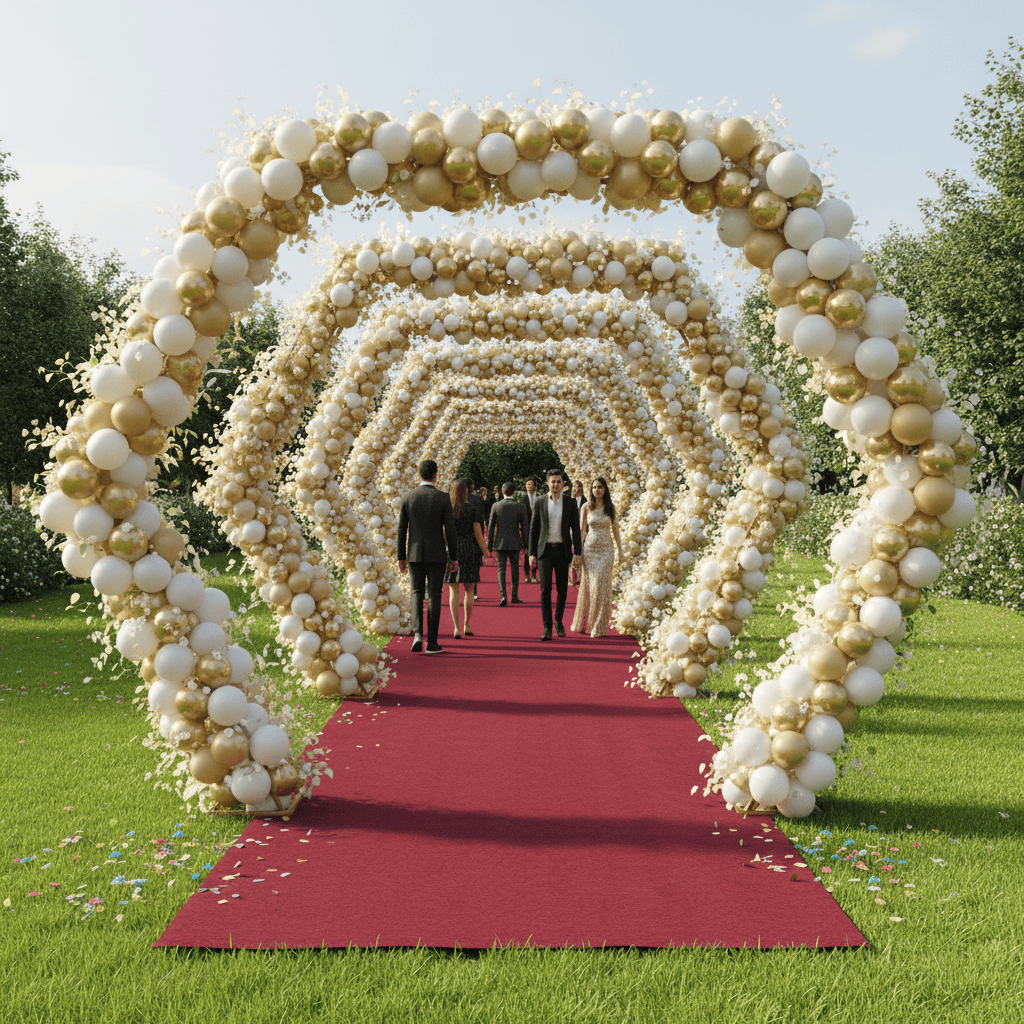 Colonnes d'Entrée Royale Ballons Marrakech